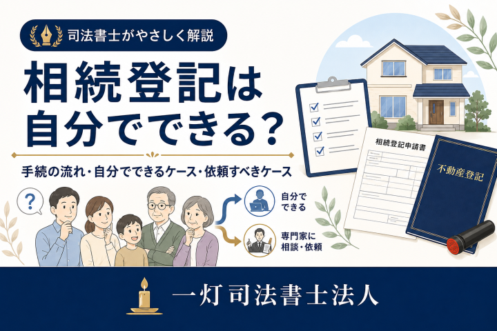 相続登記は自分でできる？手続の流れと司法書士に依頼した方がよいケース